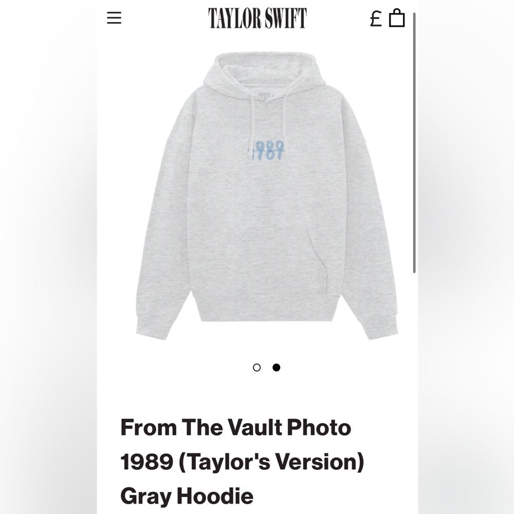 NWT SOLD OUT Taylor Swift From the Vault 1989 Gray Hoodie